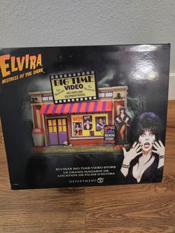 New Enesco Department 56 Hot Properties Elvira’s Big Time Video Store Statue
