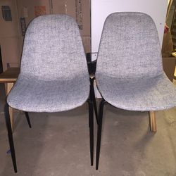 Mid Century Modern Fabric Dining Room Chairs