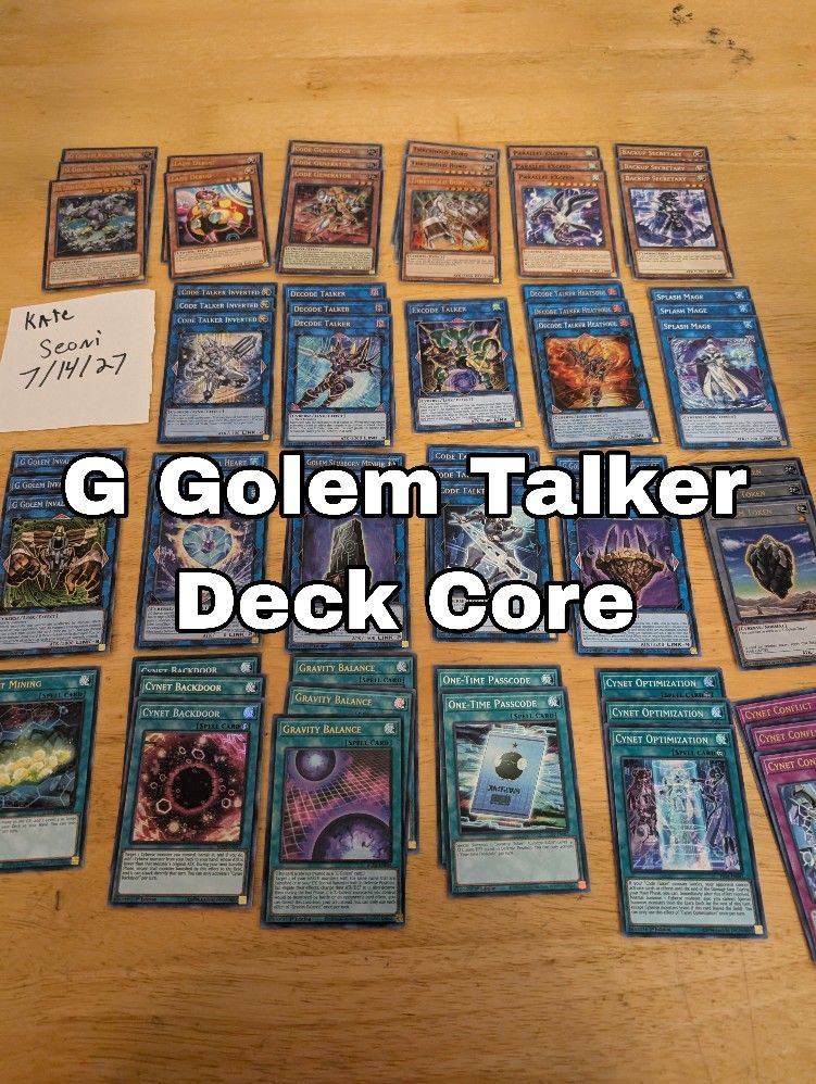 Yu-Gi-Oh G Golem Talker Deck Core