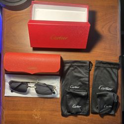 Cartier Sunglasses (Tinted/Non-Tinted) C Frame Magenta Gradient Sunglasses 