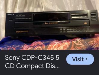 Huge speakers for parties in excellent condition Sony 5-Disc CD Changer Player