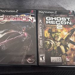 Ps2 Games Ghost Recon 2 And Need For Speed Carbon