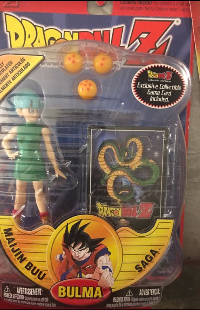 Bulma maijin buu saga Dragon ball Z action figure with collectible trading card