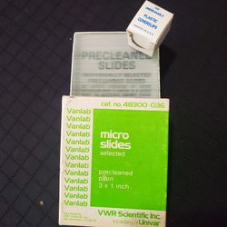 Unused Microscope Slides And Covers