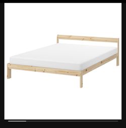 Solid Wood Full Bed Frame And Mattress