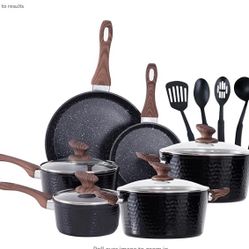Brand New 15 Piece Pots and Pans Set Non Stick