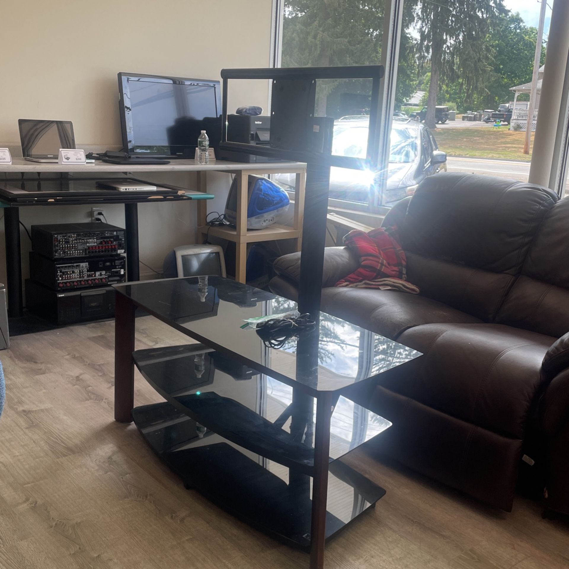 3 Tier Entertainment Center With TV Stand