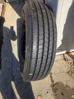 Gremax 215 75 R17.5 trailer tire.