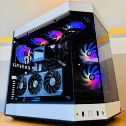 Gaming PC Custom Built by AREA-51✅🕹Full White RGB Set,Intel i7/32GB RAM/2TB🖥1 Yr Wrnty‼️ RTX 5070 GPU💥 $0 Down Finance Available