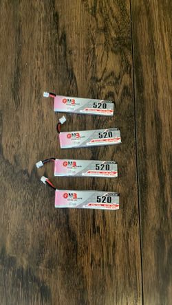 Gn3  1s 520mah batteries with ph2.0 connectors for tinywhoops and emax tinyhawk