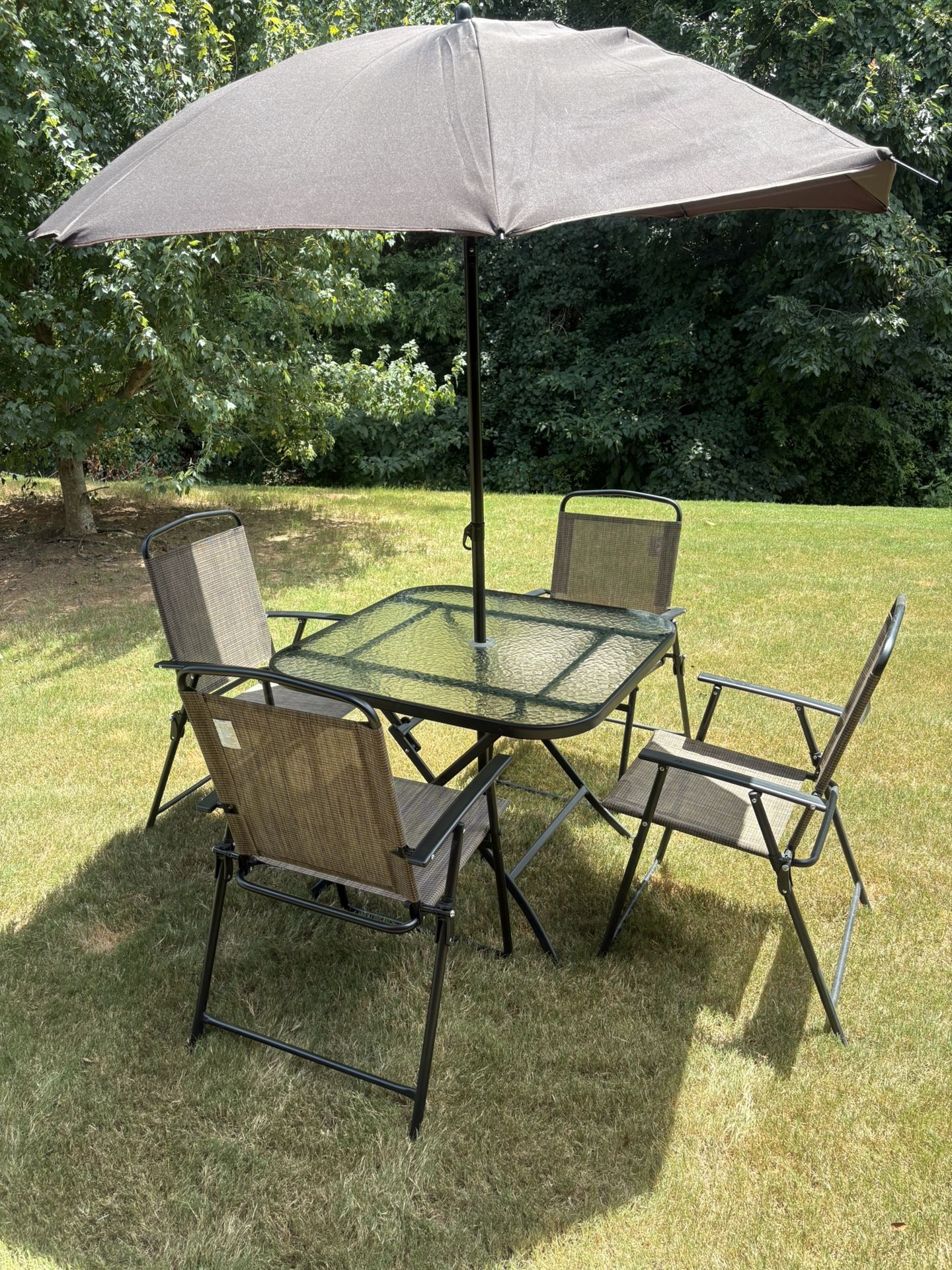 Patio Table And Chairs With Umbrella