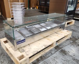 š„NSF Countertop Refrigerated Condiment Station (Estación de Condimentos Refrigerada de Mostrador)