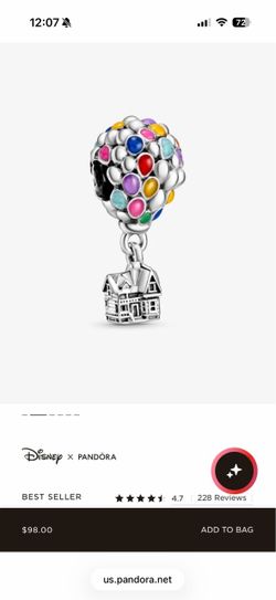Disney Pixar Up House & Balloons Charm
