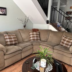 Brown Corner Sofa 