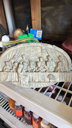Vintage 3 D Last Supper Wall Plaque