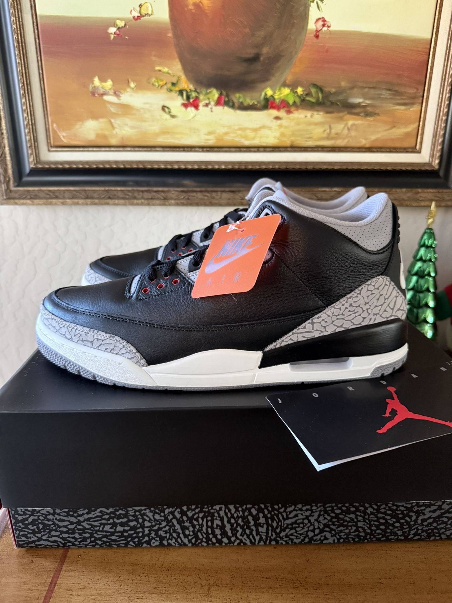 Nike Air Jordan 3 Retro Black Cement Reimagined DN3707-010 Mens Size 13