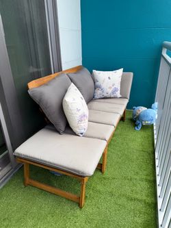 Outdoor Patio Couch / Sectional with Cushions