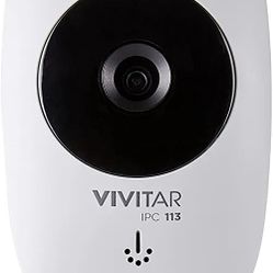 Vivitar IPC113-WHT Wide Angle 1080p HD Wi-Fi Smart Home Camera with Motion Detection, Night Vision, Cloud Backup, Two-Way Audio, Child and Pet Monitor