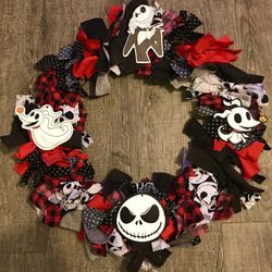 Jack Skellington Nightmare Before Christmas Wreath