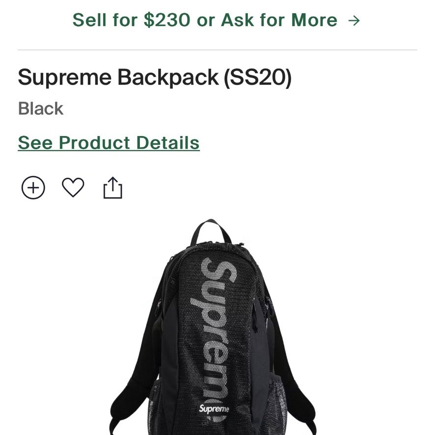 Black Supreme Bag 