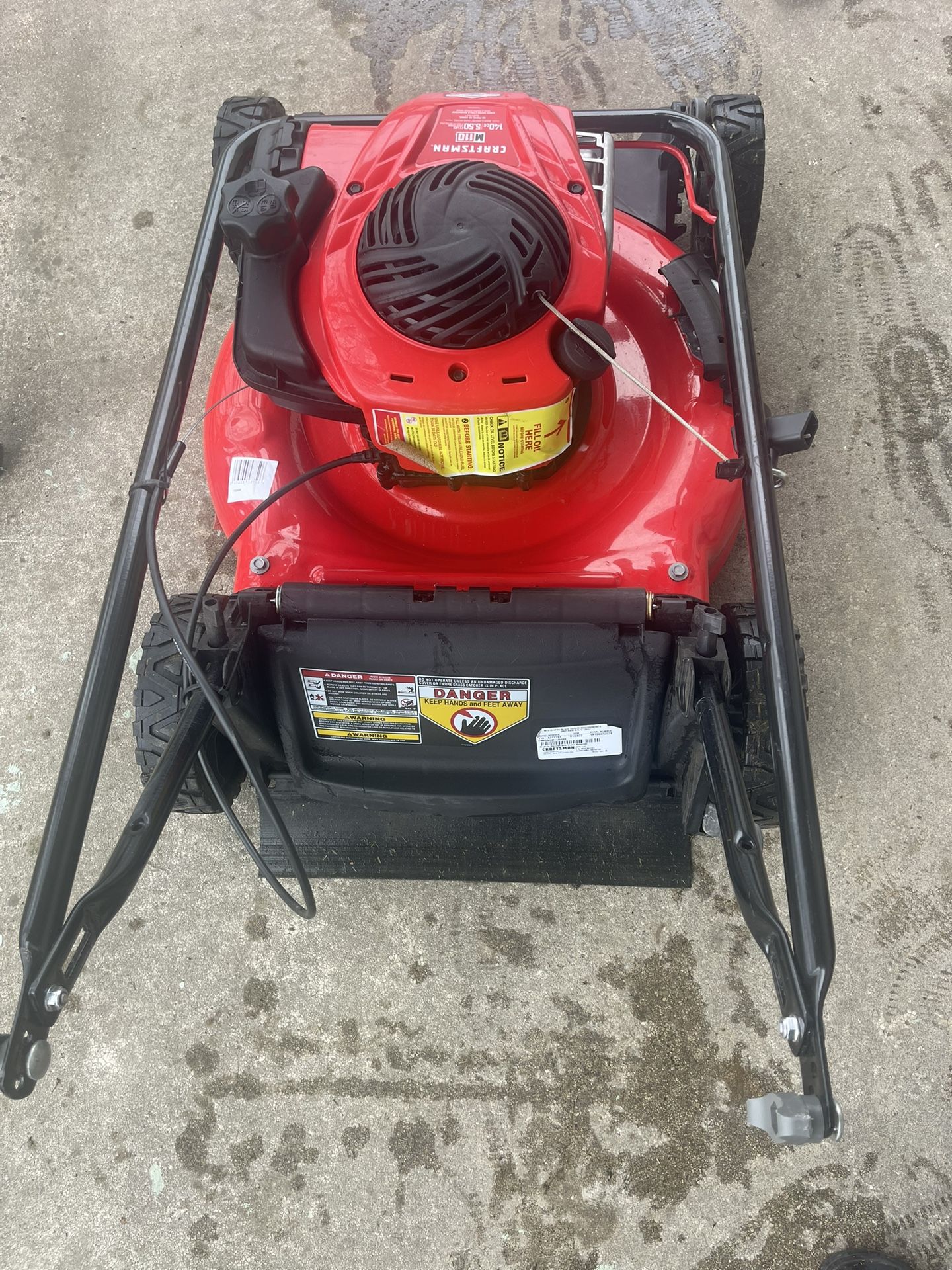 Craftsman M110 140cc 21 in Push Gas Lawn Mower – Excellent Condition