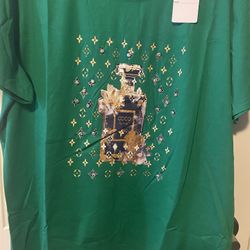 green ladies' blouse