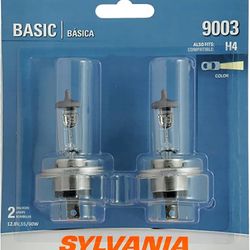 SYLVANIA - 9003 Basic - Halogen Bulb for Headlight, Fog, and Daytime Running Lights 
