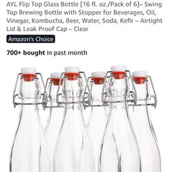 Glass Bottle Flip Top