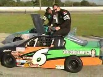 Mini Nascar Cup Car go kart Fiberglass body with full roll cage
