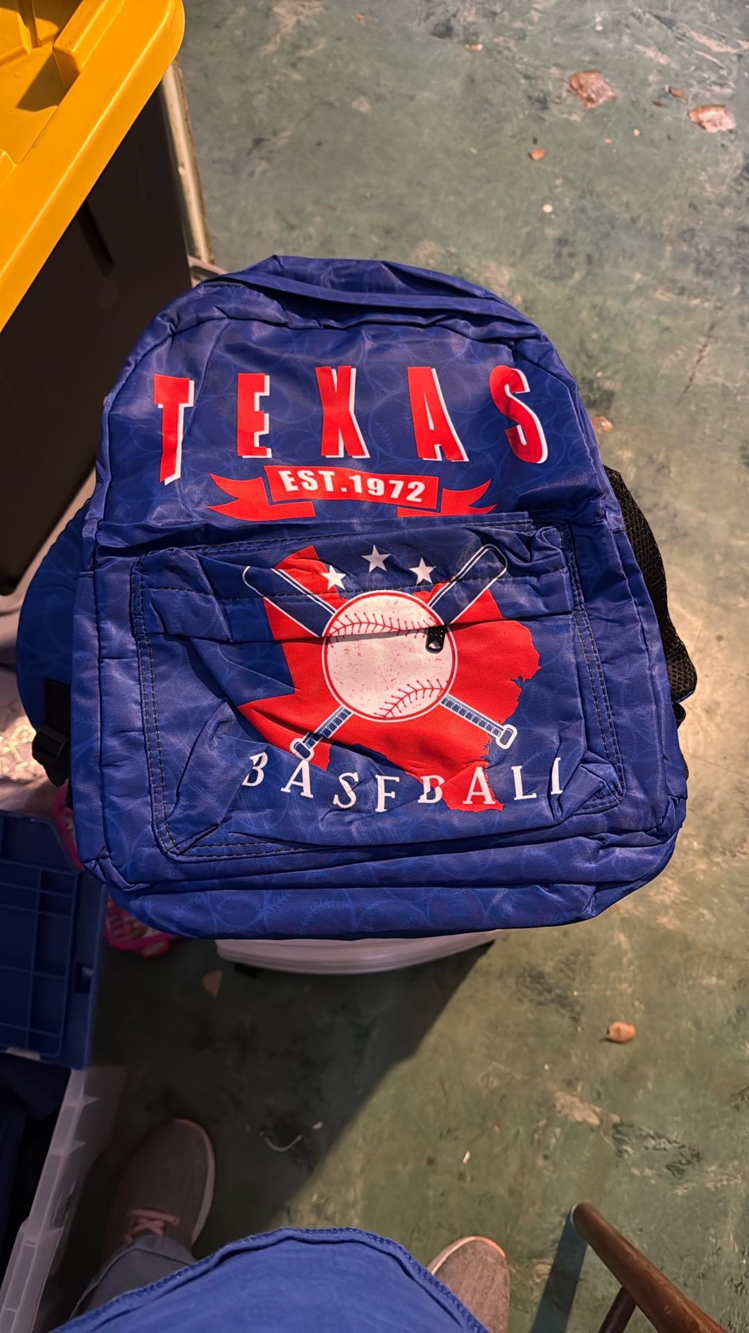 Texas Baseball Backpack