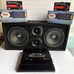 Must Hear 8"Earthquake Midrange Chuchero voicebox and SSL 1,200w amp