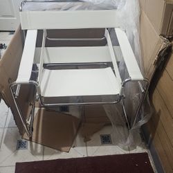 baxton studio cream lather chair 