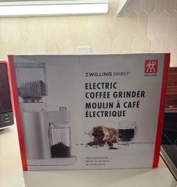New Zwilling Enfinigy Silver Coffee Bean Grinder