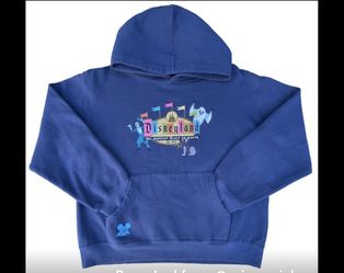 Disneyland Resort The Happiest Place On Earth Blue Hoodie Sweater