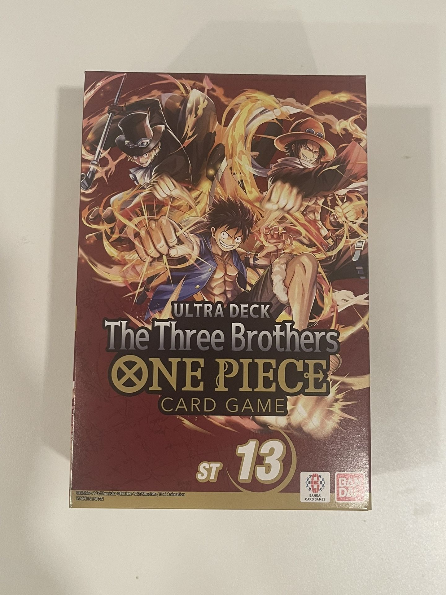 One Piece Card Game The Three Brothers Ultra Deck ST13 - Factory Sealed 