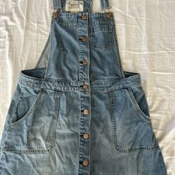 Overall Denim Dress