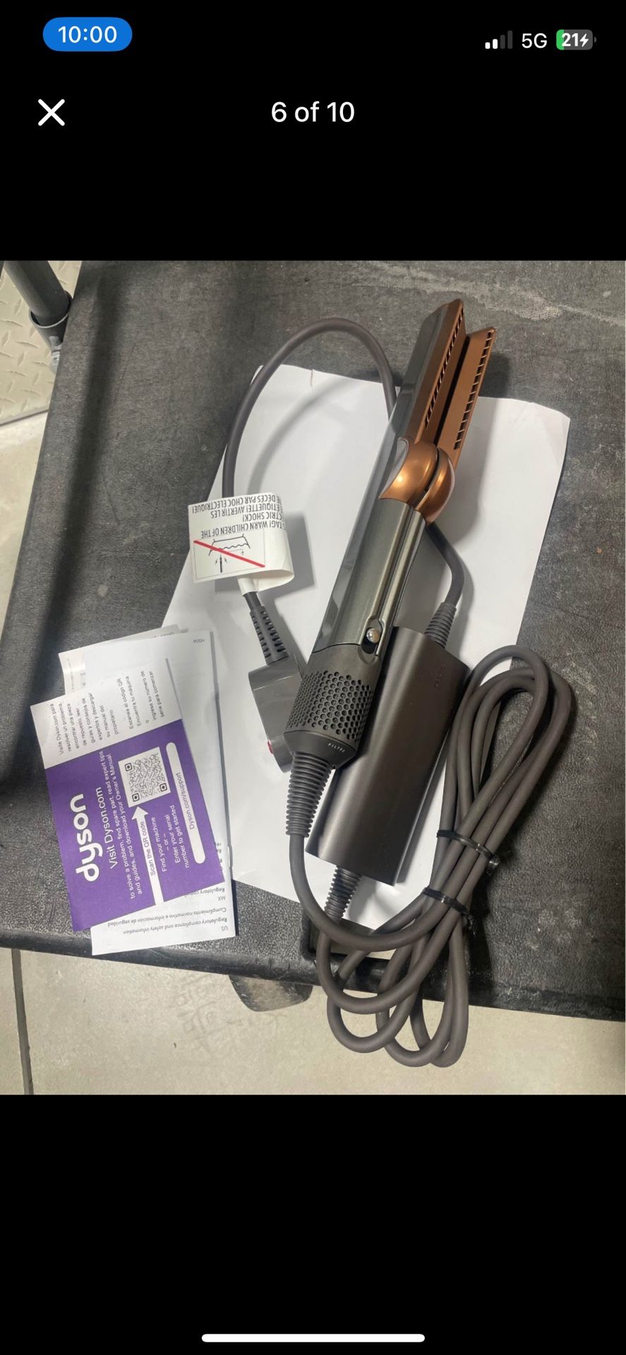 Dyson Air Straight Straightener New