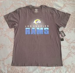 '47 NFL Team Apparel Los Angeles Rams Gray Tee Shirt Men Size XXL