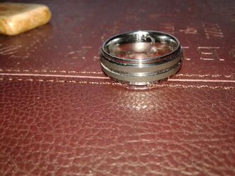 Wedding band men's stainless steel