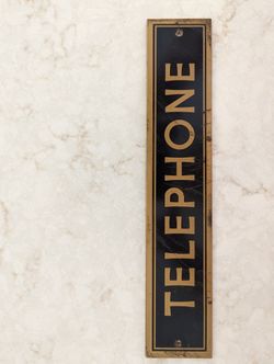 Antique Telephone Sign - Exton PA