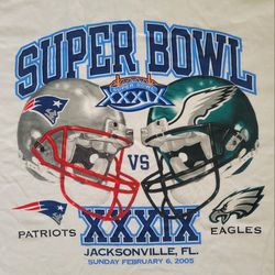Patriots-Eagles Super Bowl XXXIX T-shirt and mug