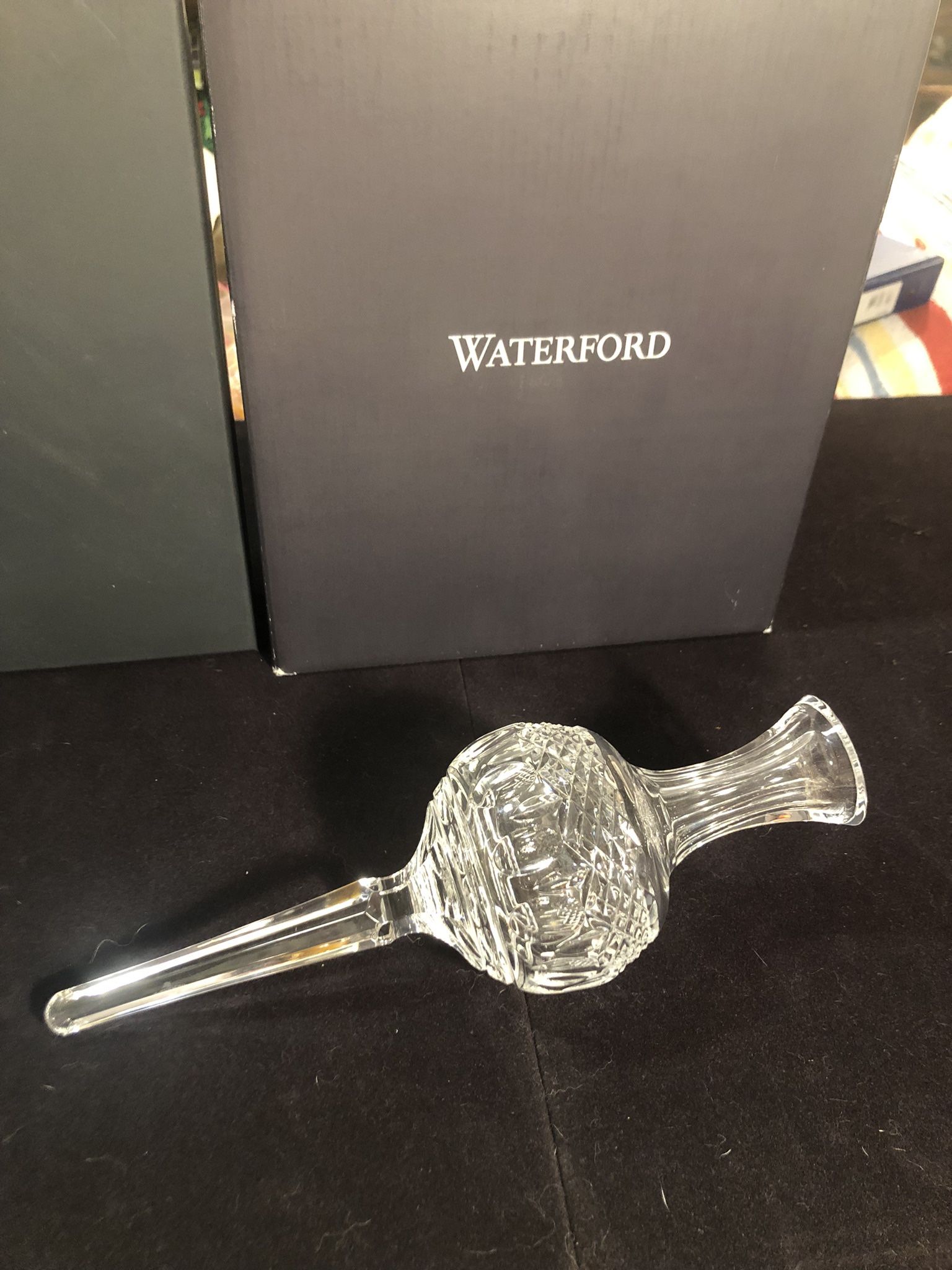 Waterford Crystal Christmas Tree Topper/ Ornament - Clarendon Pattern