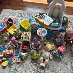 Baby and toddler toys and books