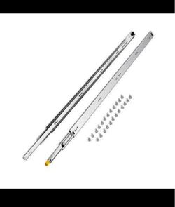 Heavy Duty Drawer Slides 60inch, 1 Pair Locking Drawer Slides 250lbs Load Capacity, Side Mount Ball