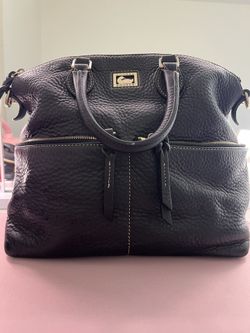 Dooney & Bourke Dillen Double Pocket Satchel Bag/medium Size Bag/leather