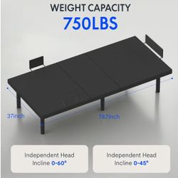 Adjustable Bed Frame With Premium Mattress- Twin XL 