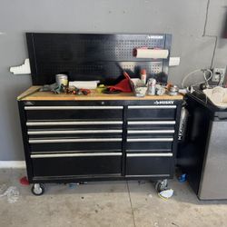 Husky Tool Box With Peg Board 