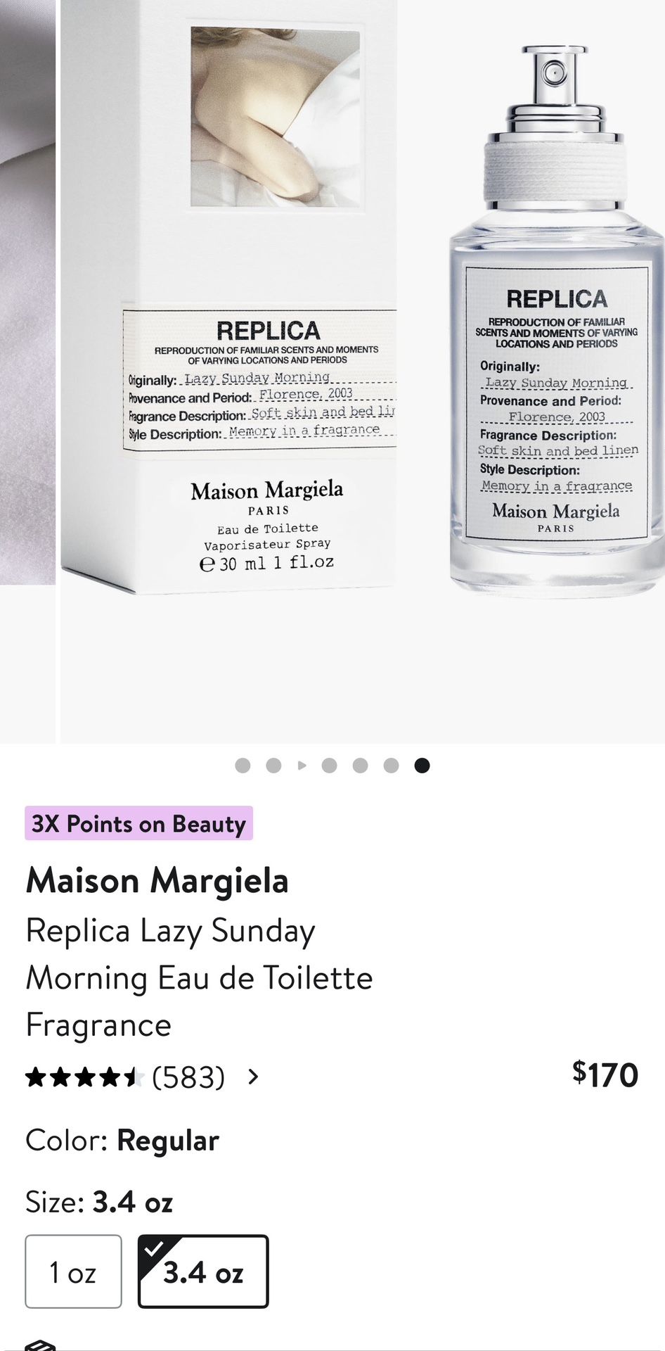 Maison Margiela REPLICA Lazy Sunday Morning EDT 3.4 oz 100 ml Brand New Authentic 50% Off Retail