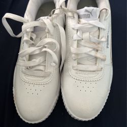 Pumas White Shoes 