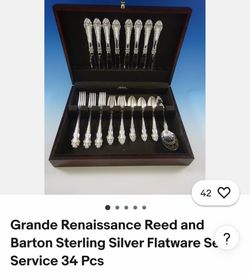 Reed & Barton Grande Renaissance Sterling Silver Flatware Set